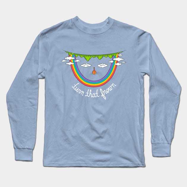 Turn That Frown Long Sleeve T-Shirt by Made With Awesome